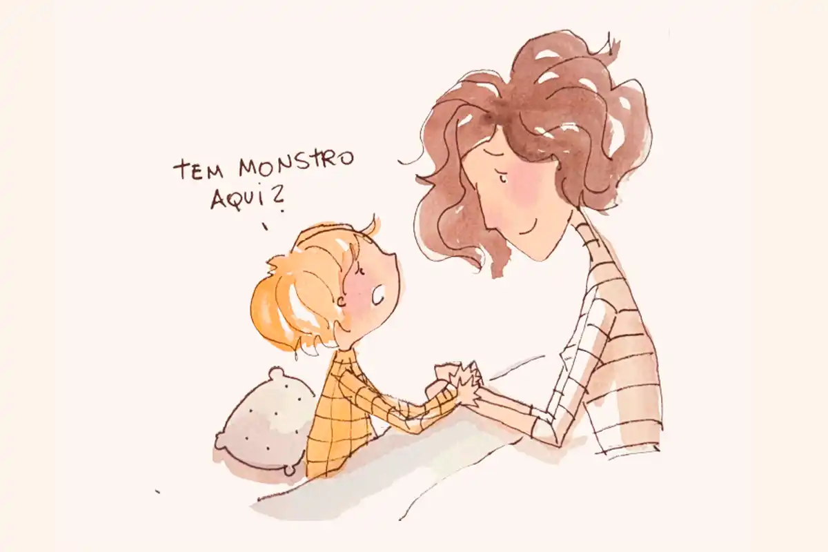 Criança e a mãe